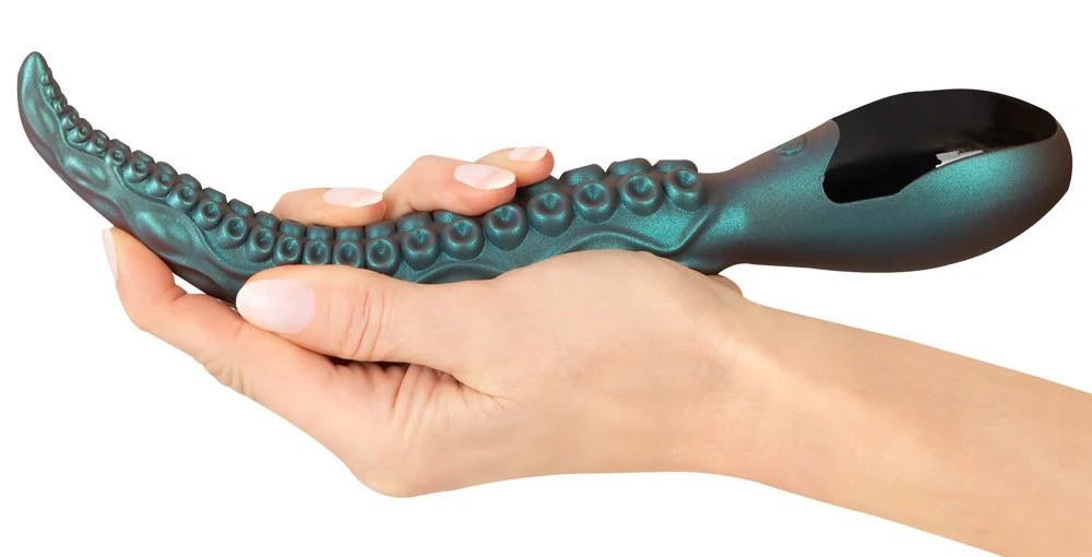 Vibrador clásico Octo 9 funciones – recargable, turquesa | Beasty Cocks