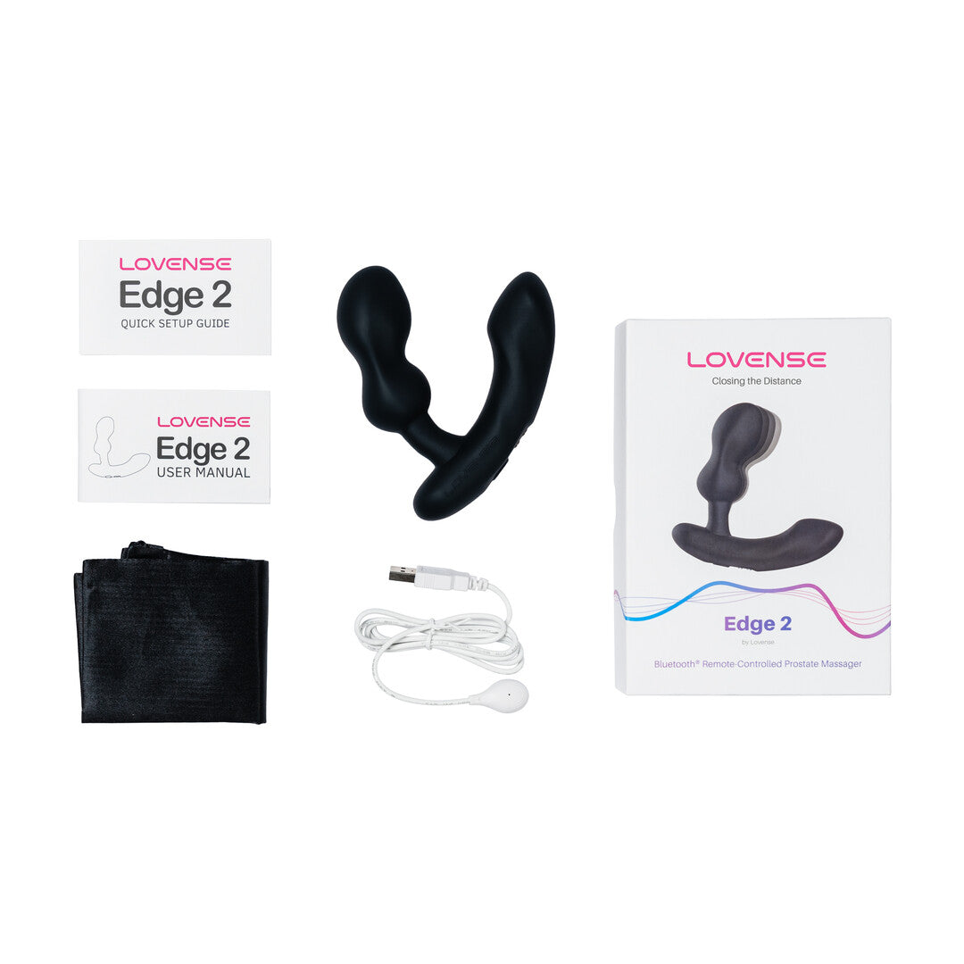 Masajeador de próstata Edge 2 3 funciones – control por app, negro | Lovense