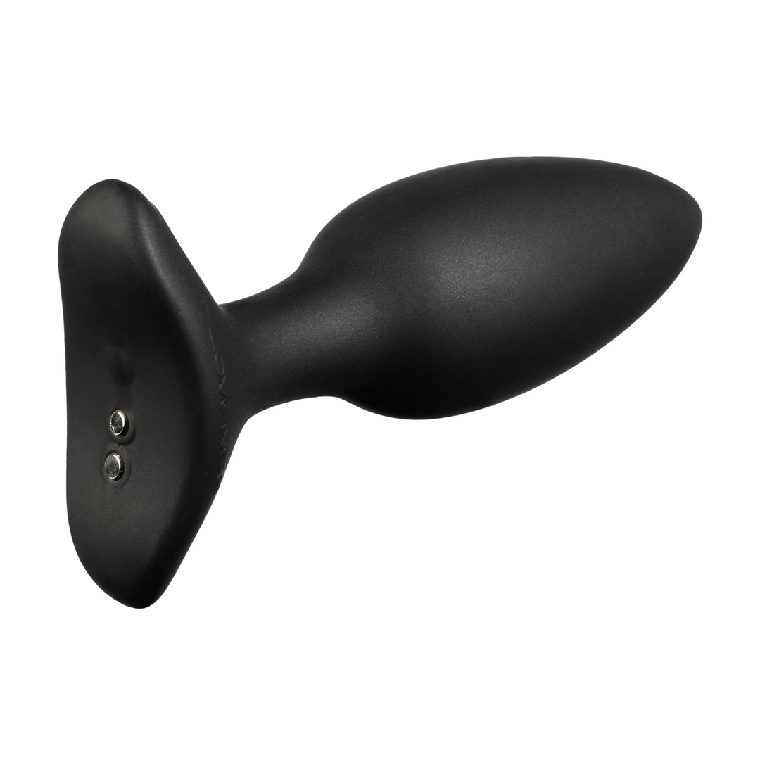 Anal vibrator Hush 2 7 functions – app-controlled, black | Lovense