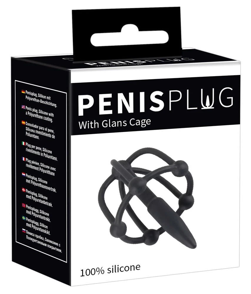 Dispositivo di castità Glans Cage – nero | Penisplug