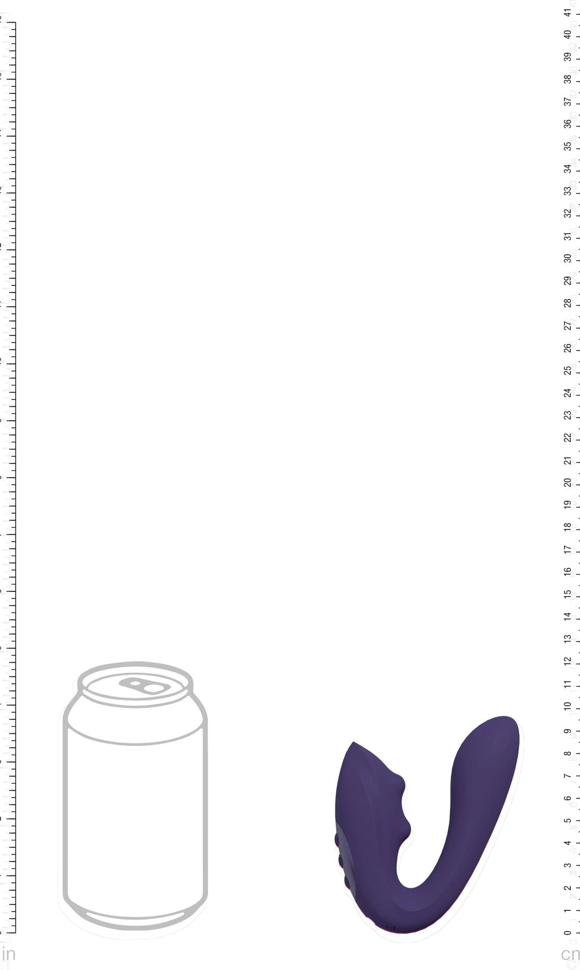 Yuki - Dual Motor G-Spot Vibrator with Massaging Beads - Purple