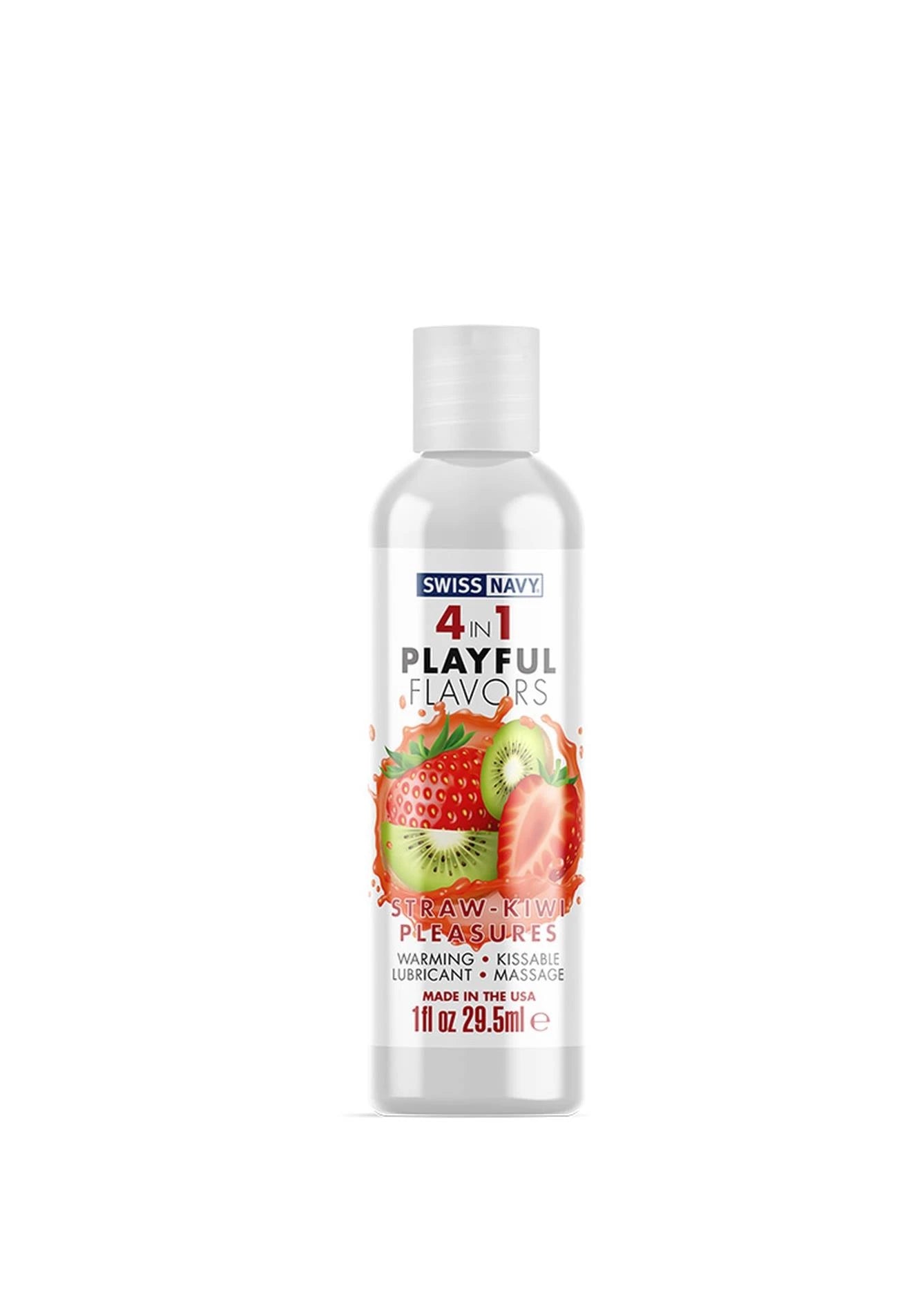 Lubrifiant 4 en 1 Saveur Plaisirs Fraise-Kiwi - 30 ml