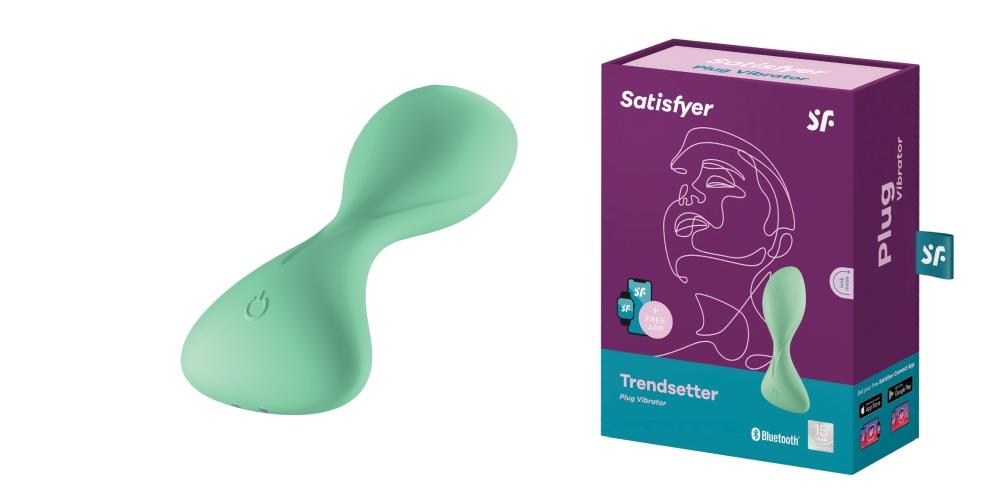 Trendsetter - Vibrating Butt Plug - Light Green