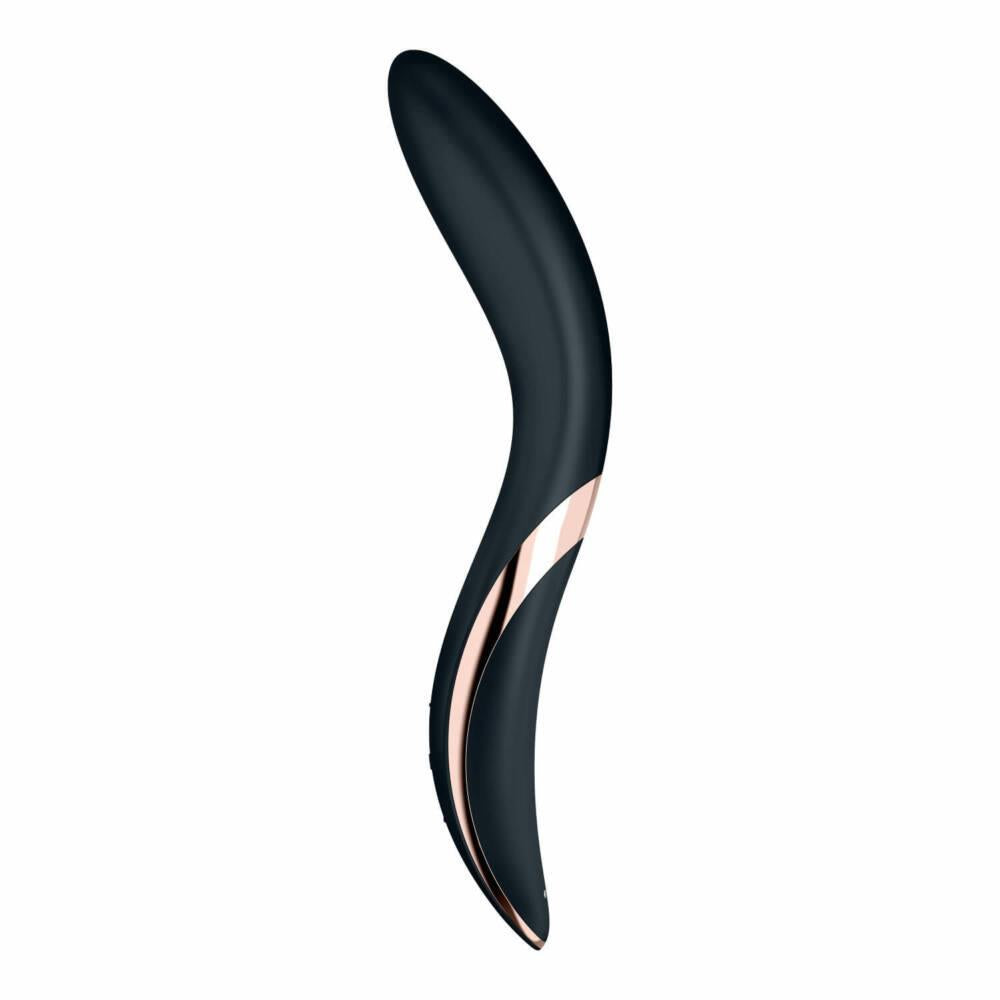 G-pont vibrátor Rrrolling Explosion 11.7 cm – újratölthető, fekete | Satisfyer