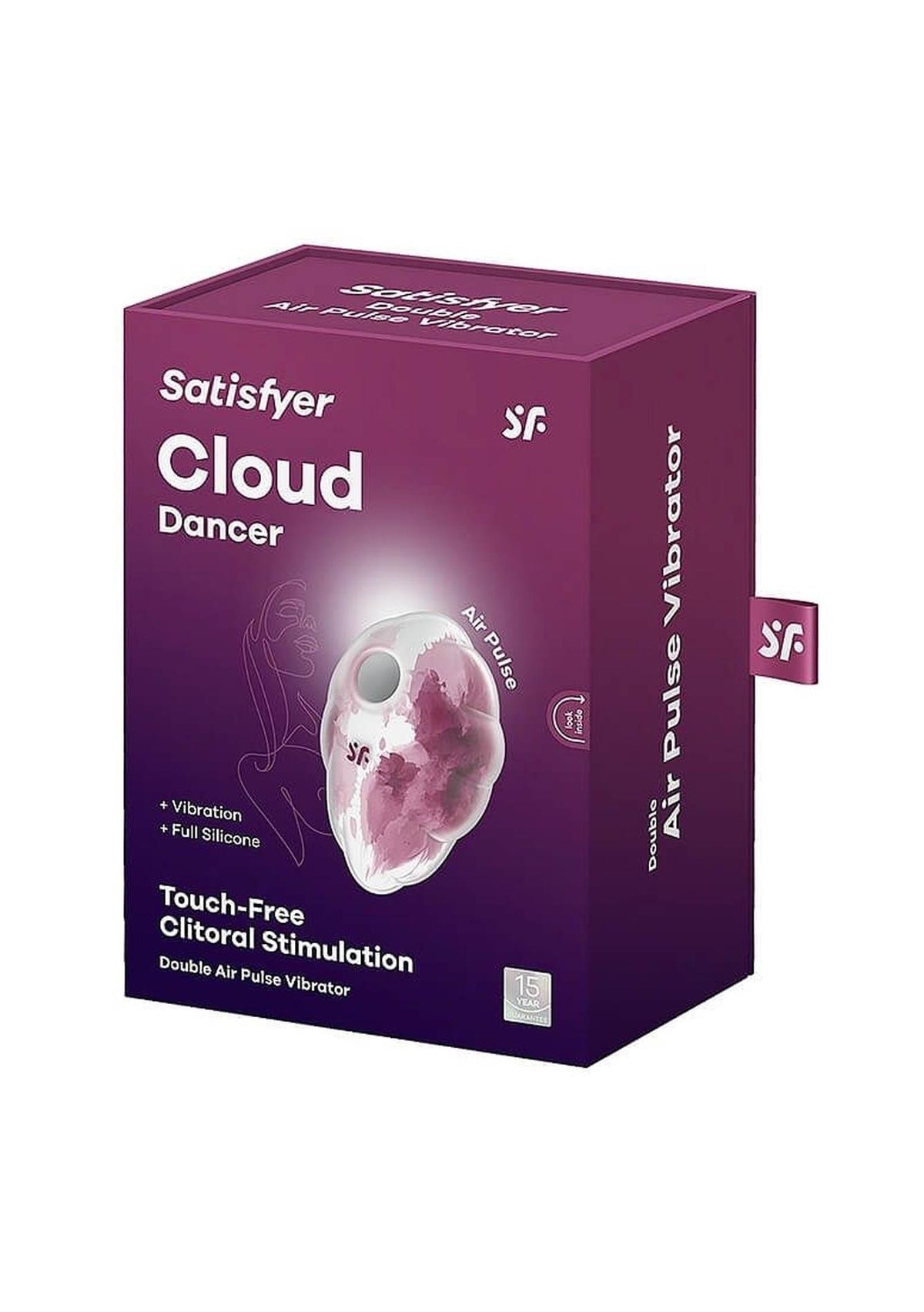 Stimolatore clitorideo Cloud Dancer Print 9 cm – rosso | Satisfyer