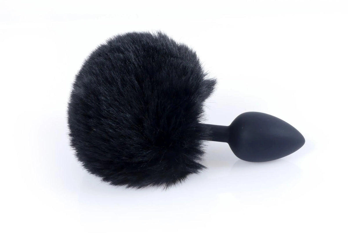 Plug anal Tail – com joia, preto | Favorites