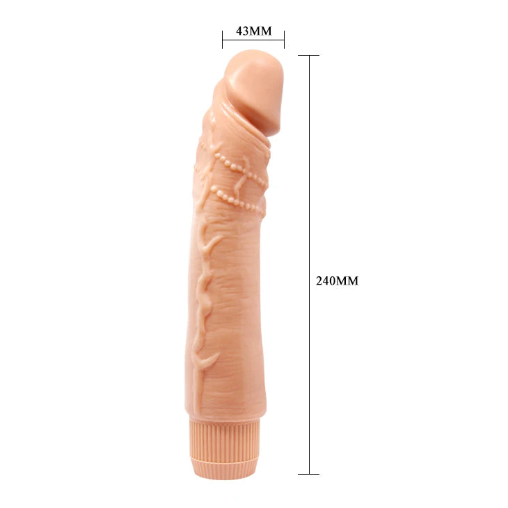 Vibrador realista Barbara Dybbuk 9.5 – nude | Baile