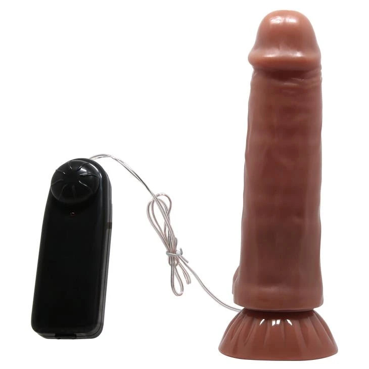 Realistic vibrator Maddox 7 3 base – remote control, with suction cup | Baile