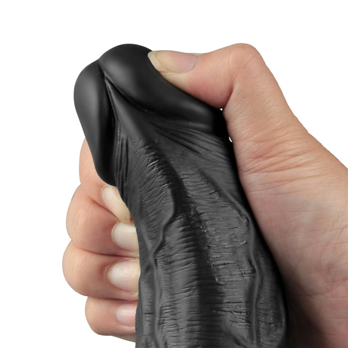 Dildó Softee 10 funkció – újratölthető, vibrációs, fekete 10-LV330223 | Lovetoy