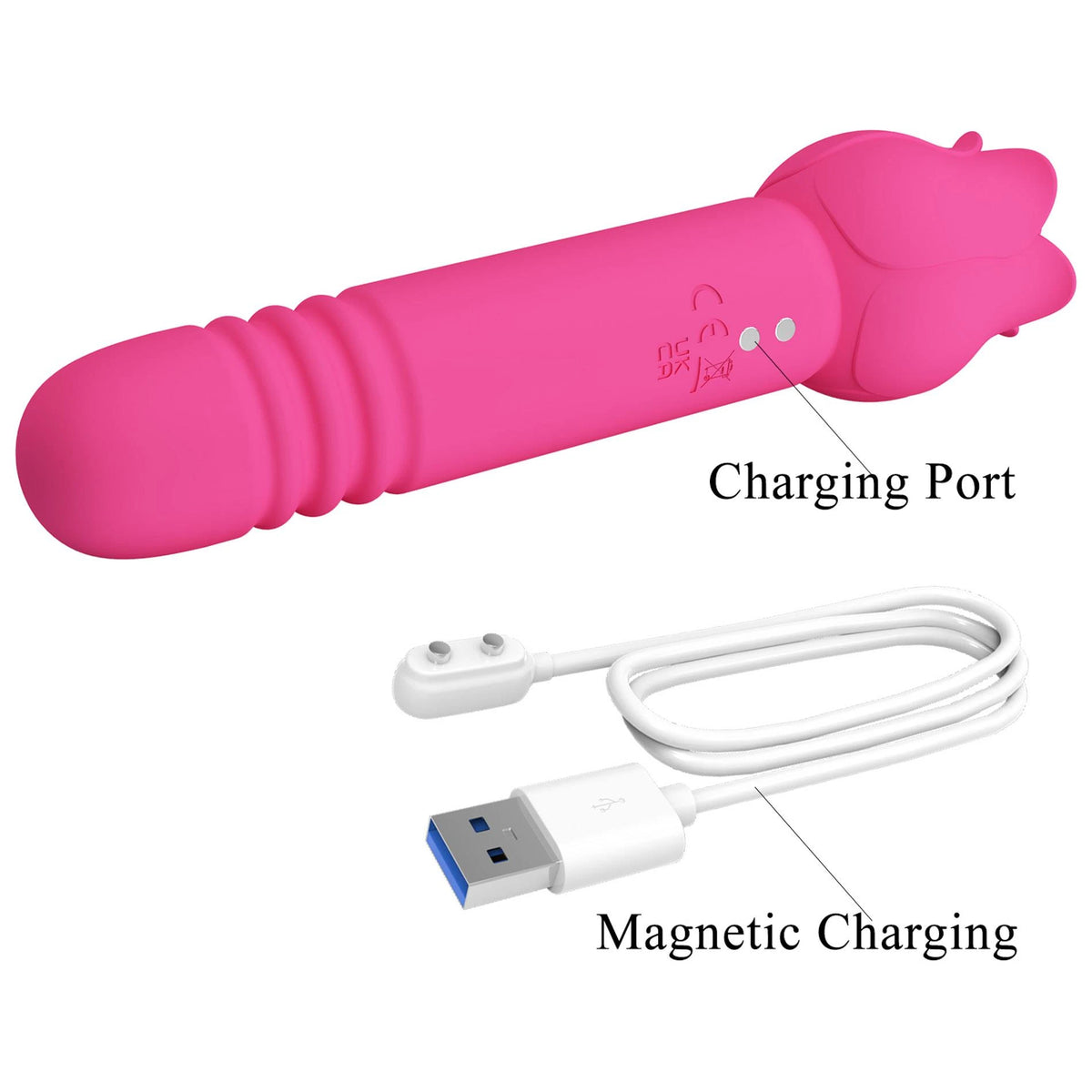 Stimolatore clitorideo Chaley End – doppio, rosa | Pretty Love