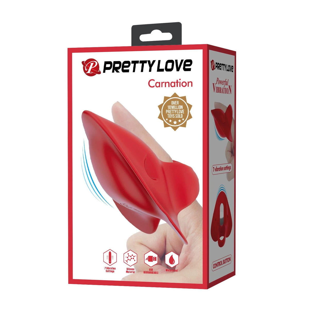 Estimulador de clítoris Carnation Memory 7 funciones – rojo | Pretty Love