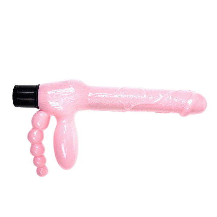Strap-on Strapless – vibratório, nude | Baile