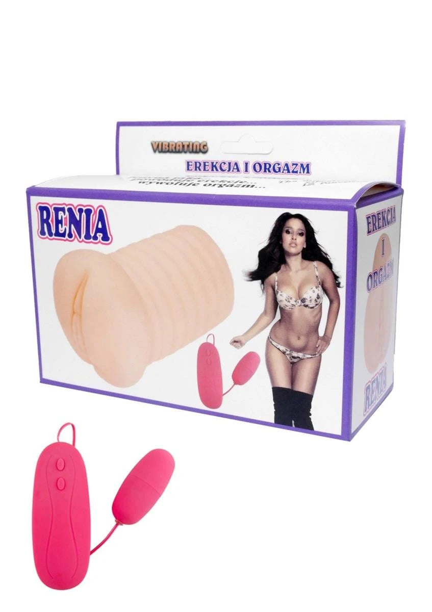 Masturbador Renia 15 cm – con mando a distancia, vibrador, nude | Favorites