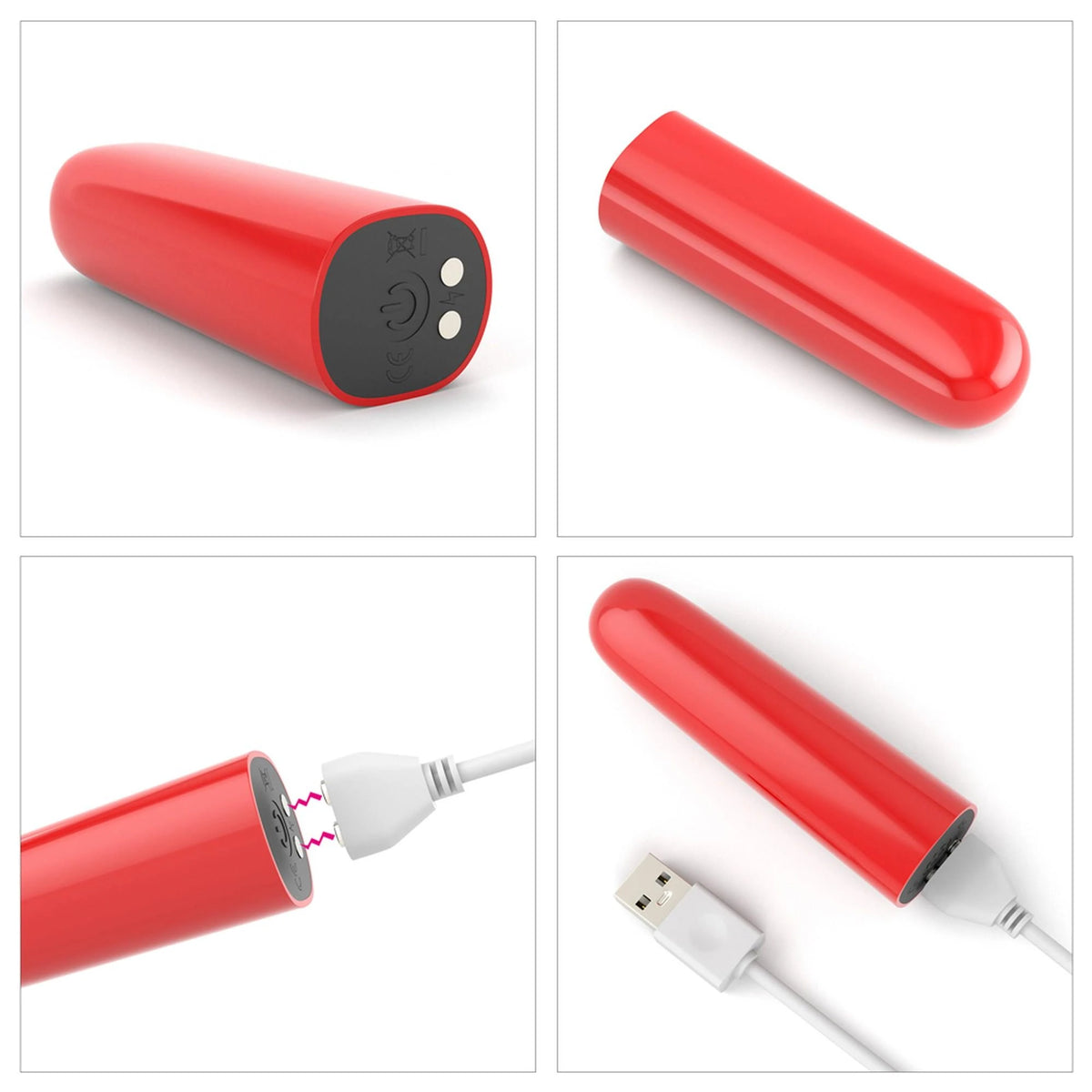 Vibrador bala Ijoy Scream – recargable, rojo | Lovetoy