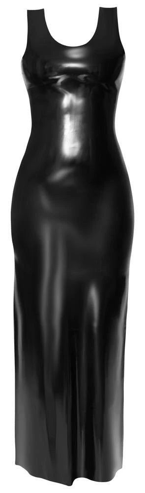 Kleid – aus Latex, lang, schwarz | Late X