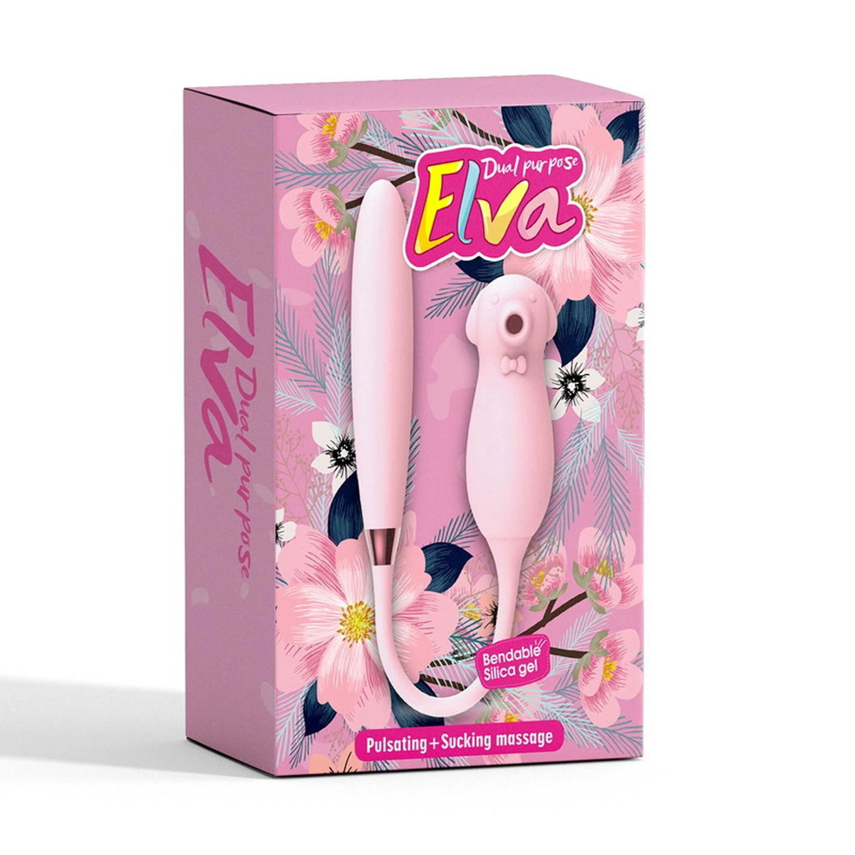 Estimulador de clitóris Elva Purpose 9 funções – recarregável, duplo, branco | Favorites