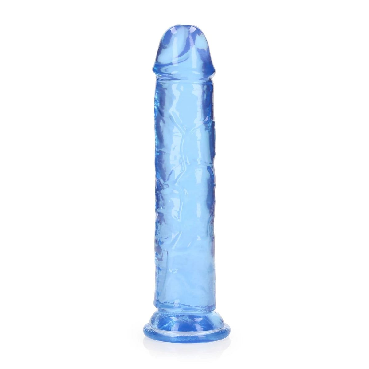 Consolador realista Straight – con ventosa, azul 6 cm | RealRock