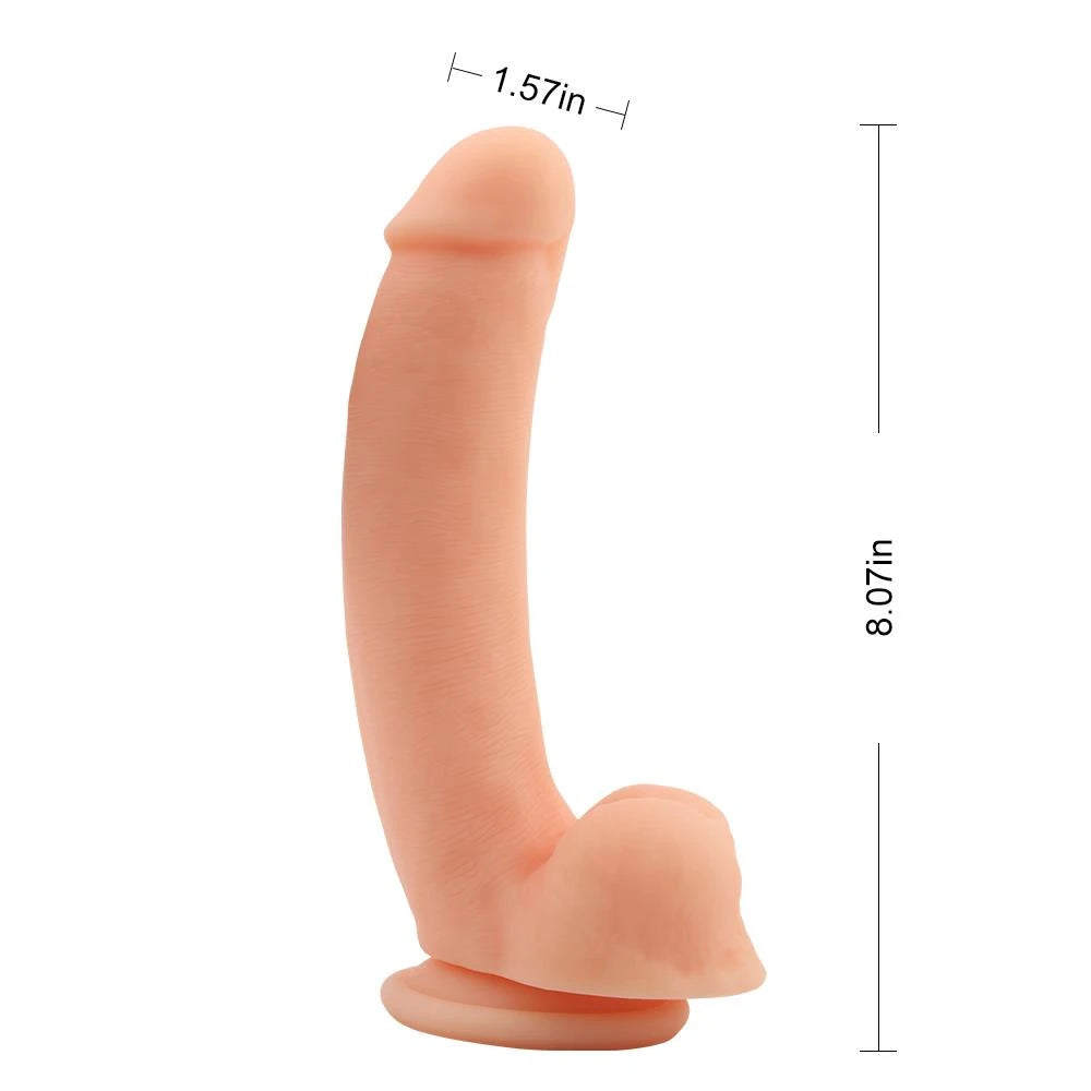 Dildo realistico Boss – con ventosa, nude | Nakedlegend