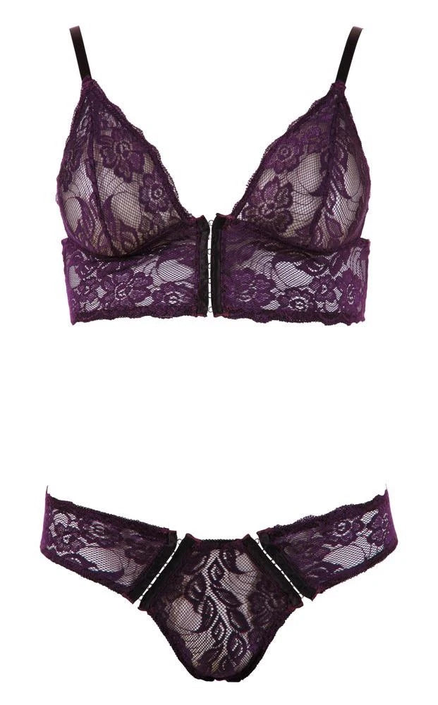 Conjunto de lencería Bralette – morado | Cottelli LINGERIE