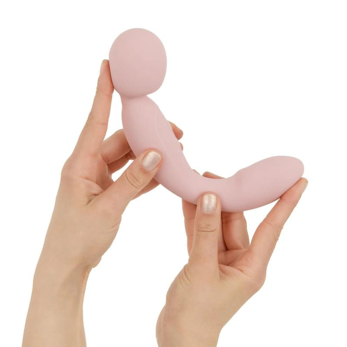 Wand massager Simi Sided 10 functions – rechargeable, double, pink | Good Vibes Only