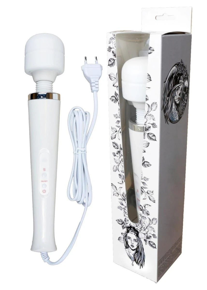 Massaggiatore wand Magic Cable 110-240V 10 funzioni – bianco | Favorites