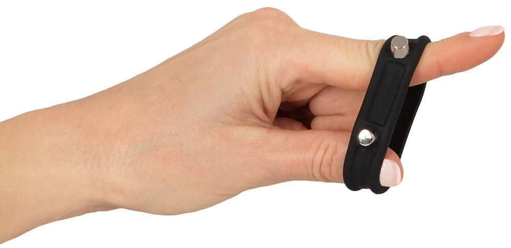 Anello fallico Studs – nero | Rebel