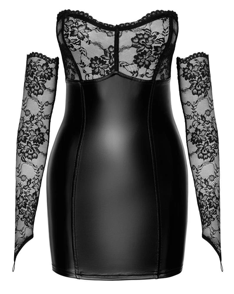 Gants longs noirs pour robe XL