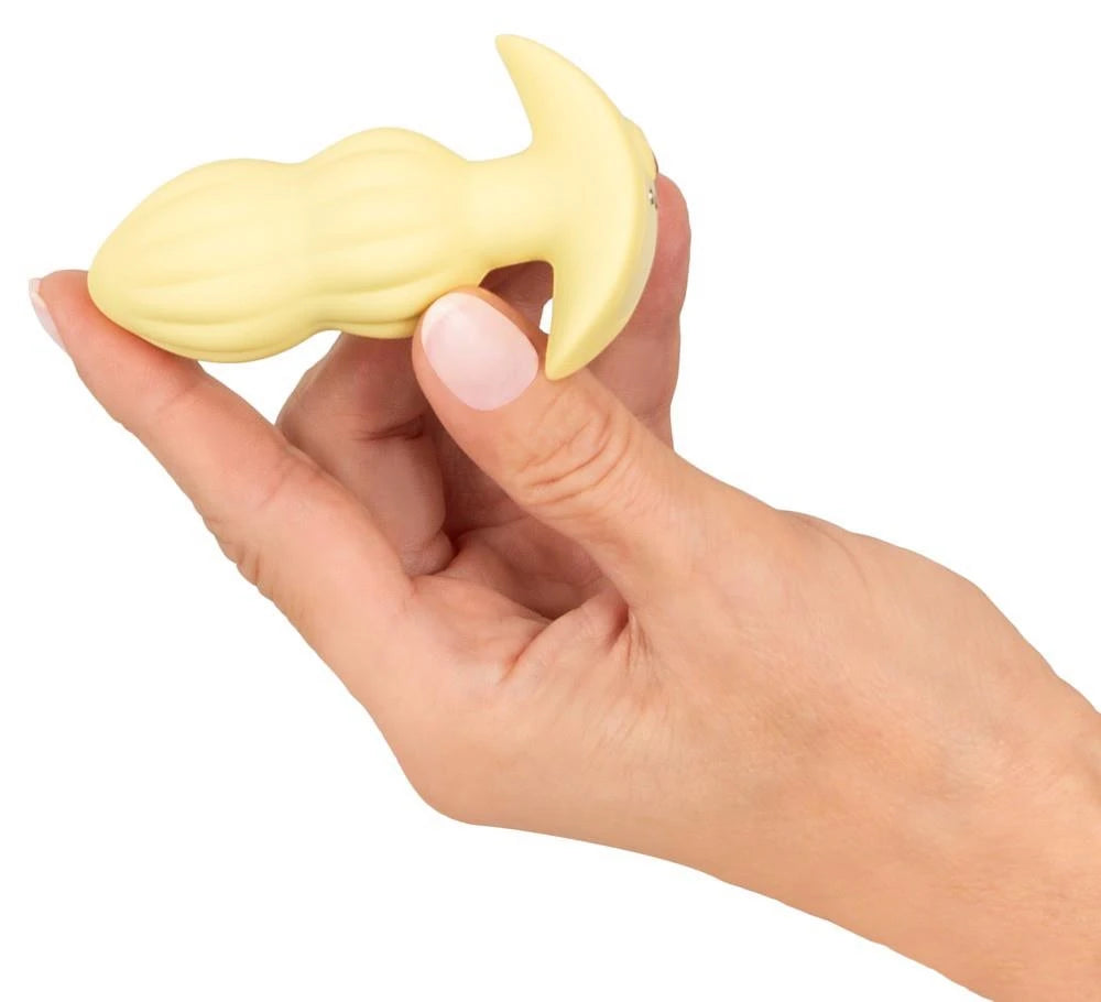 Plug anale 7 funzioni – vibrante, ricaricabile, giallo | Cuties