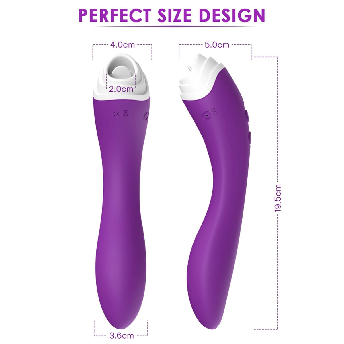 Clitoral stimulator Fairyland 9 functions – rechargeable, purple | Favorites