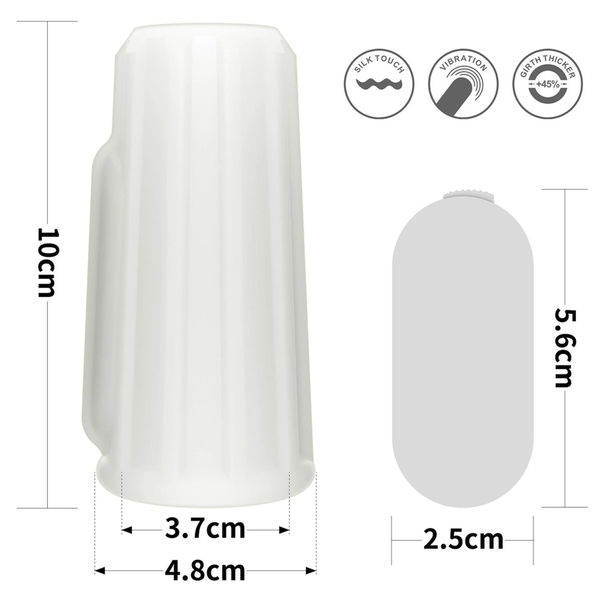 Anneau pénien Ridge Knights – vibrant, blanc | Lovetoy