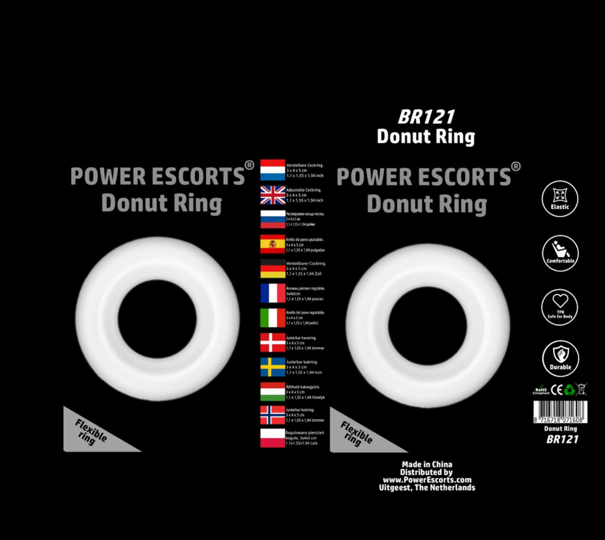 Anel peniano Donut – transparente | Power Escorts