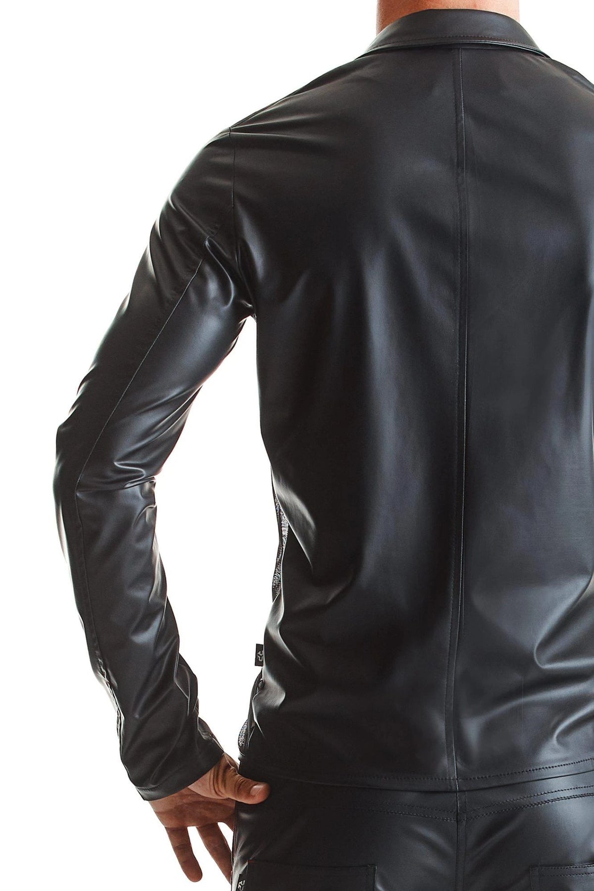 Roupa interior masculina RMDaniele jacket – preta | Regnes Fetish Planet