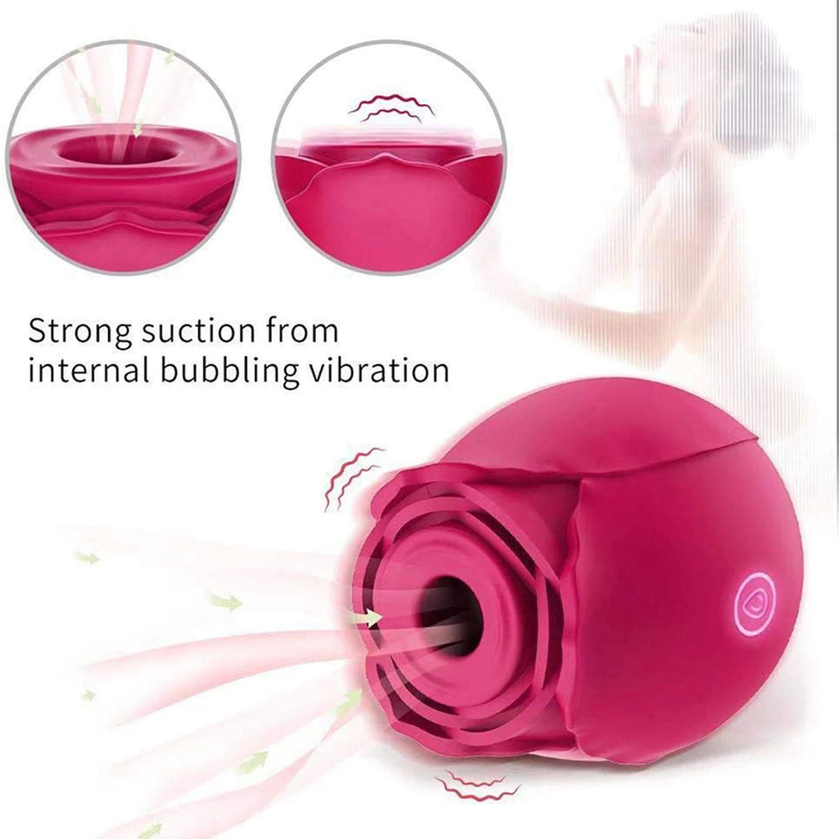 Stimulateur clitoridien 10 fonctions – rechargeable, rouge | Favorites