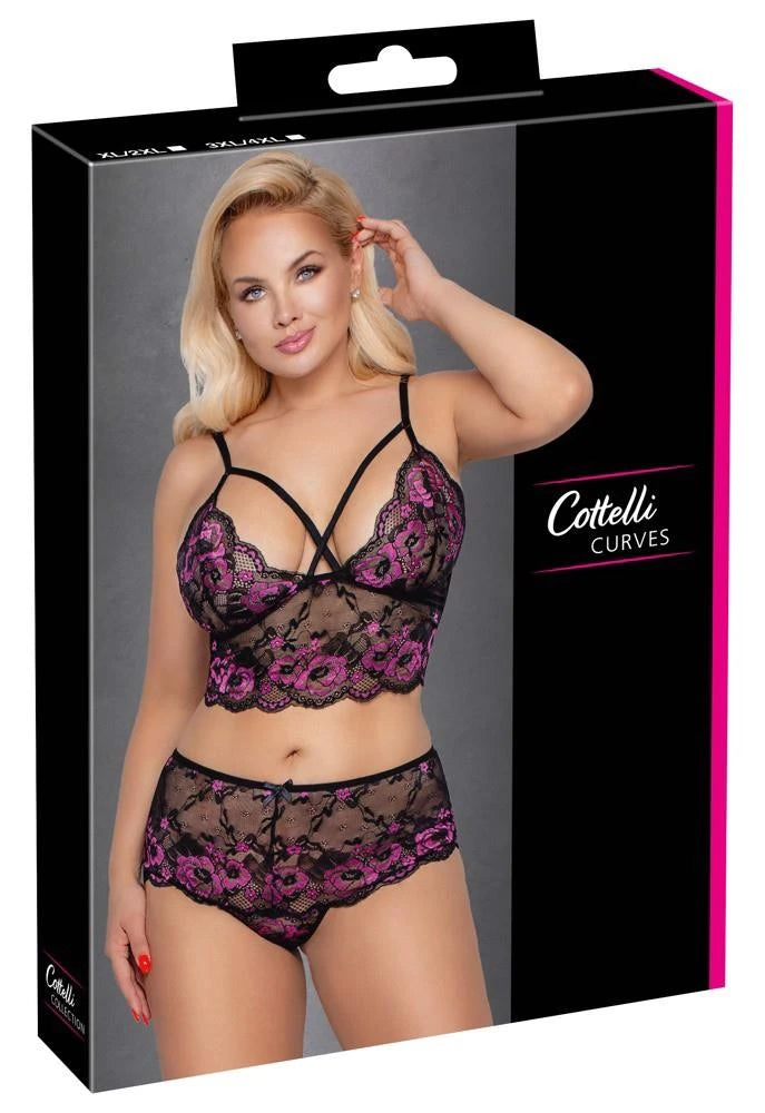Ensemble soutien-gorge en dentelle 3XL/4XL