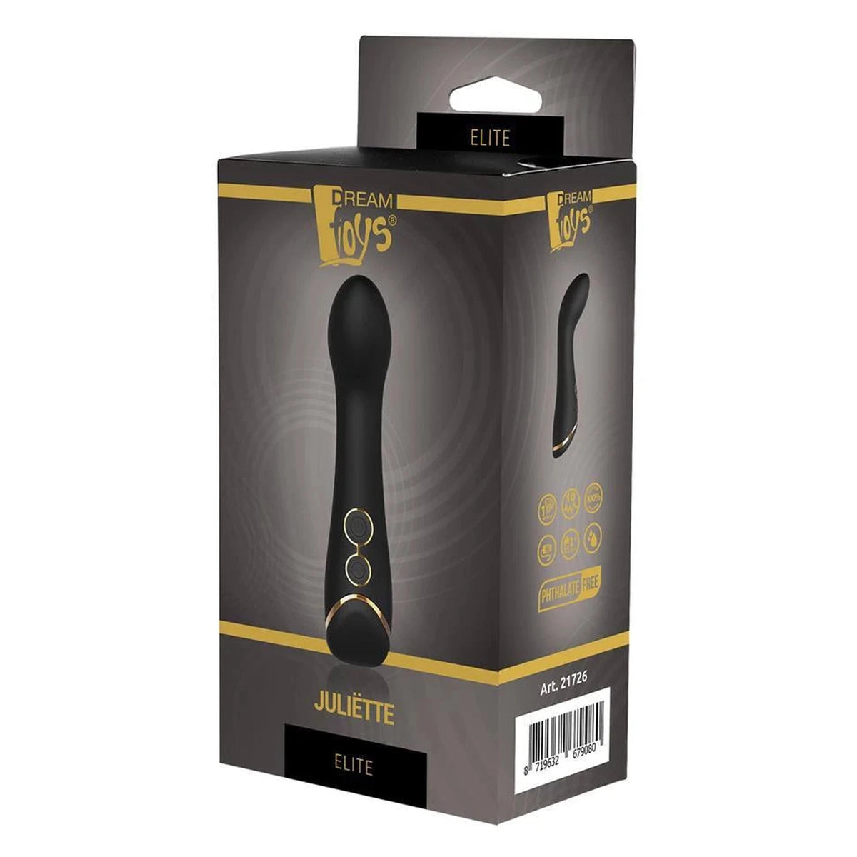 Vibratore punto G Elite Juliette 3 velocità – ricaricabile, nero | Dream Toys