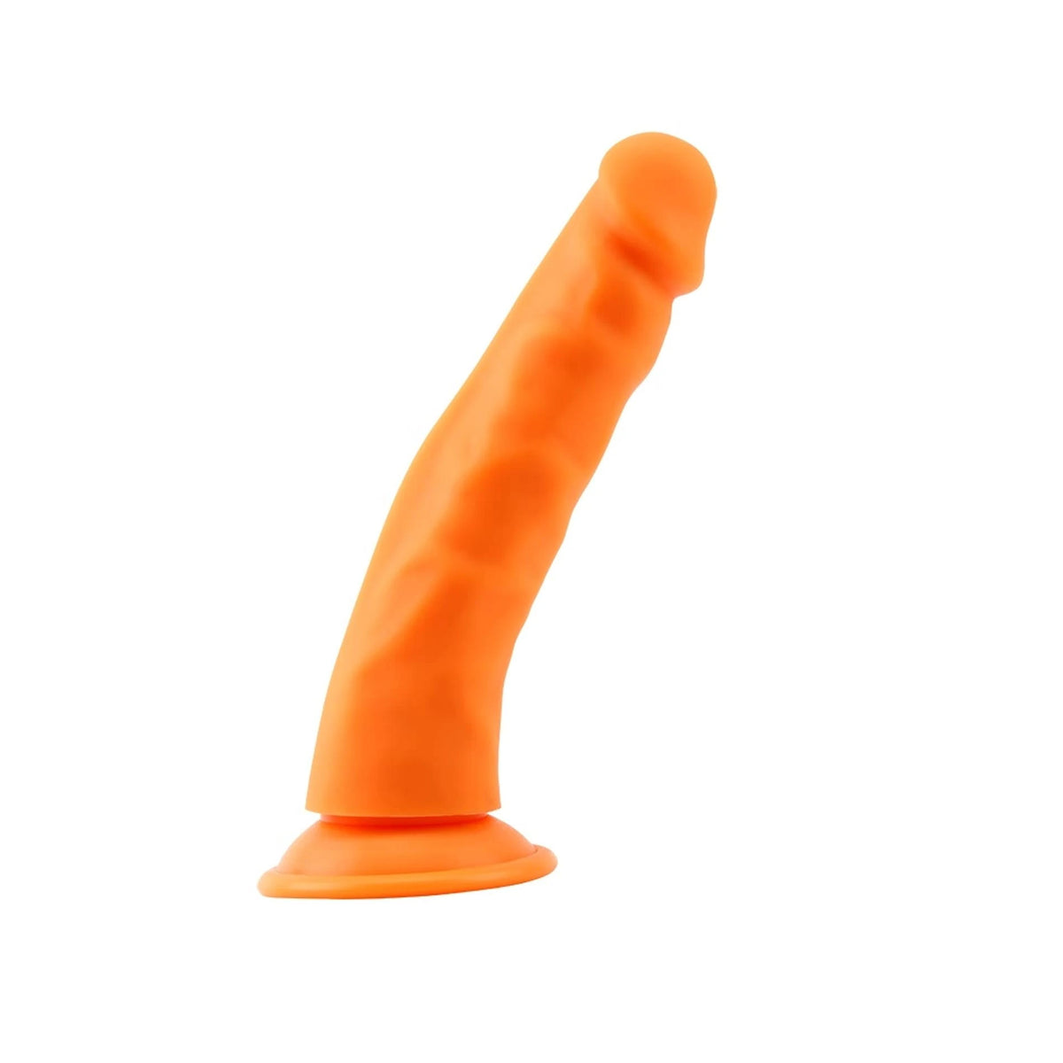 Dildo realista Steven.R – com ventosa, laranja | Deluxe Pure Nature