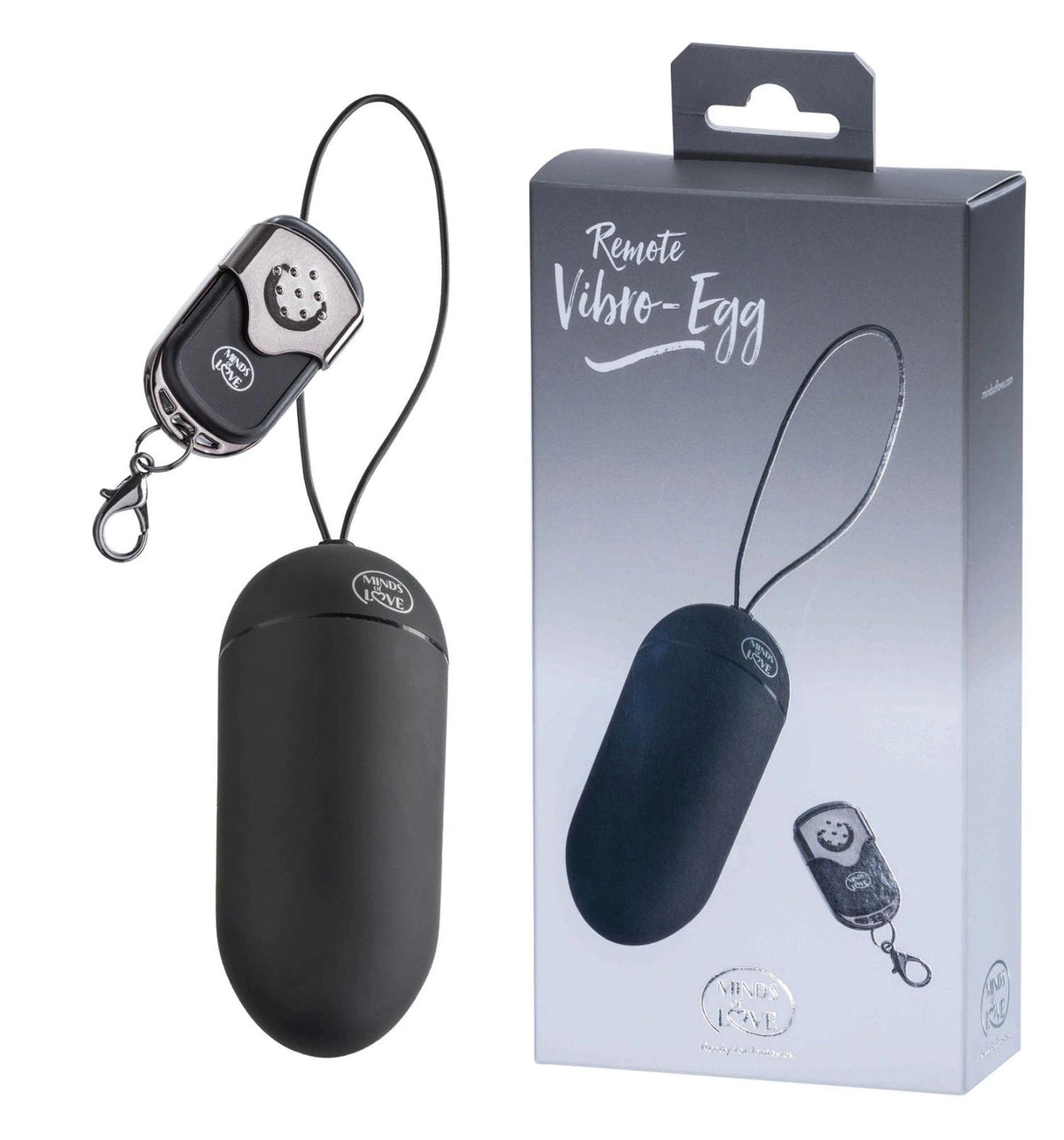 Ovetto vibrante – con telecomando, nero | Minds of Love