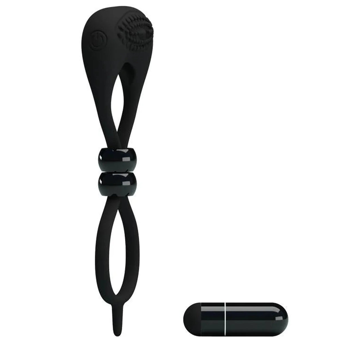 Anel peniano Locker – vibratório, preto | Pretty Love