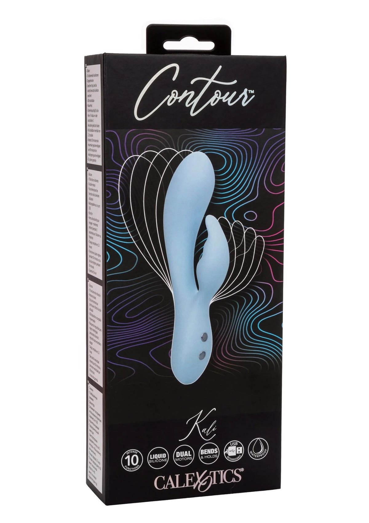 Vibratore rabbit Contour Kali – ricaricabile, blu | Calexotics