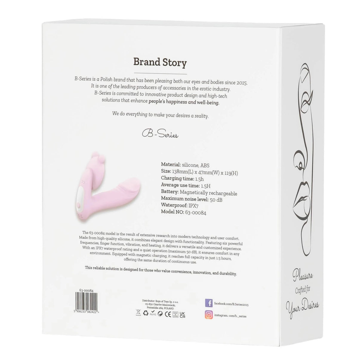 Stimulateur clitoridien 6 fonctions – contrôlé par appli, rechargeable, rose | Favorites
