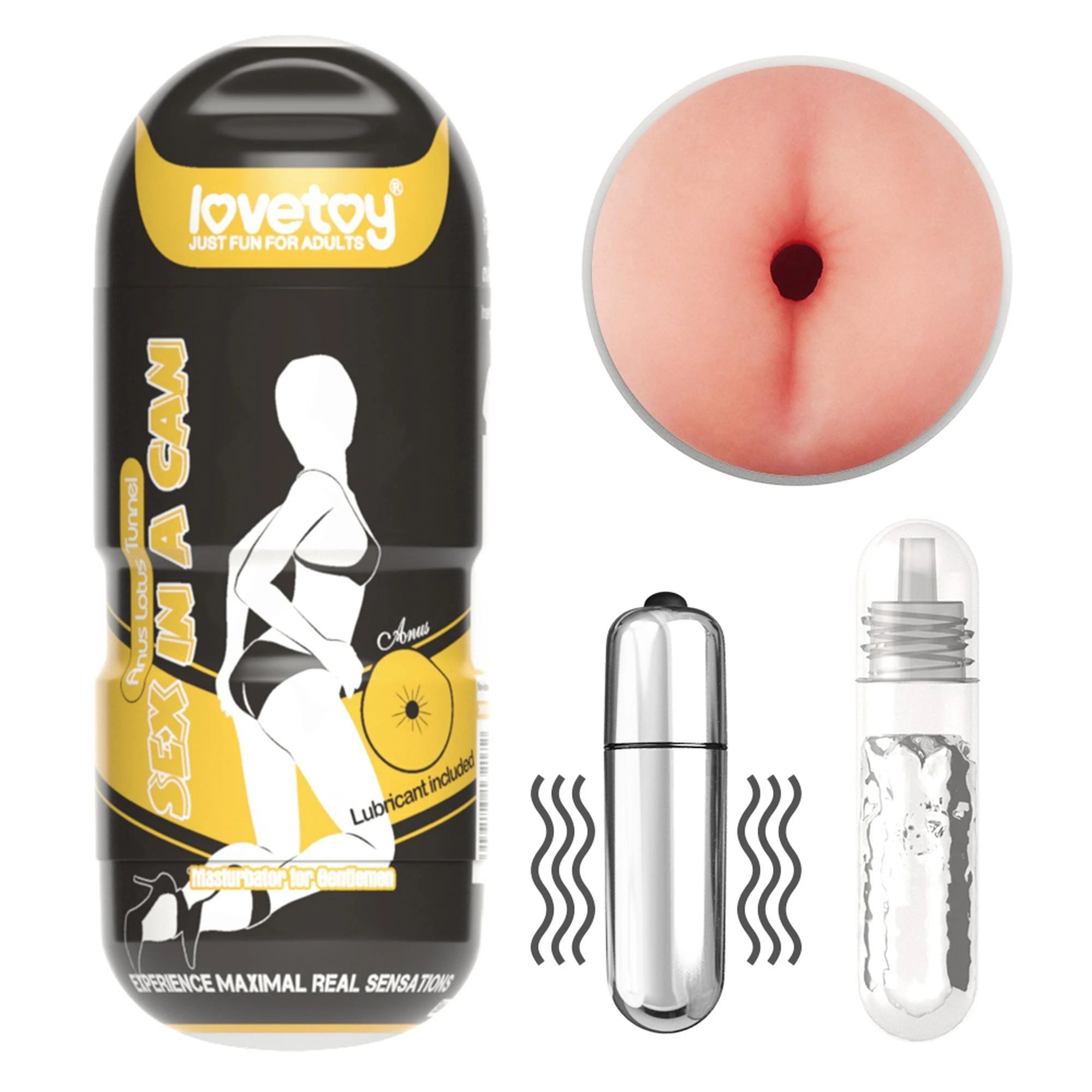 Sexe dans une boîte Anus Endurance Tunnel - Vibrant