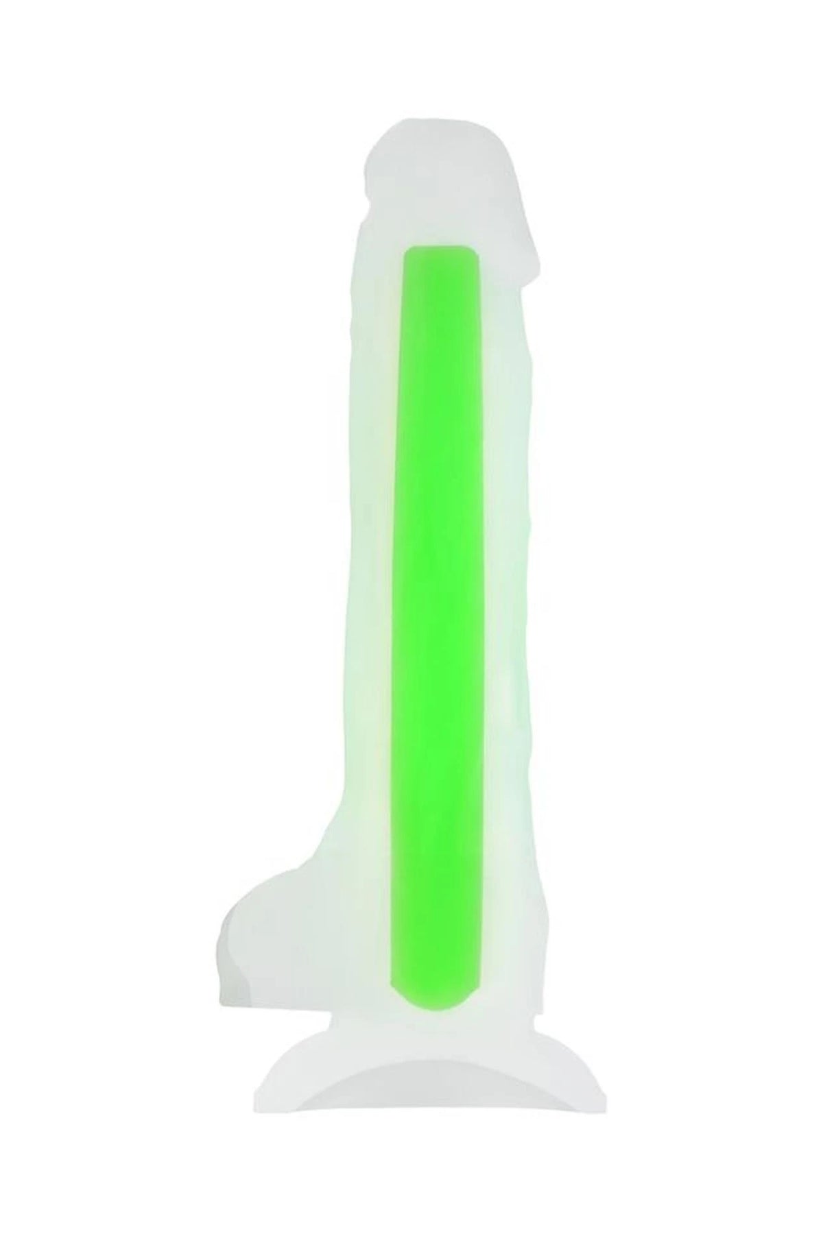 Dildo realistico Toyfa Clark – con ventosa, fosforescente, verde | Beyond