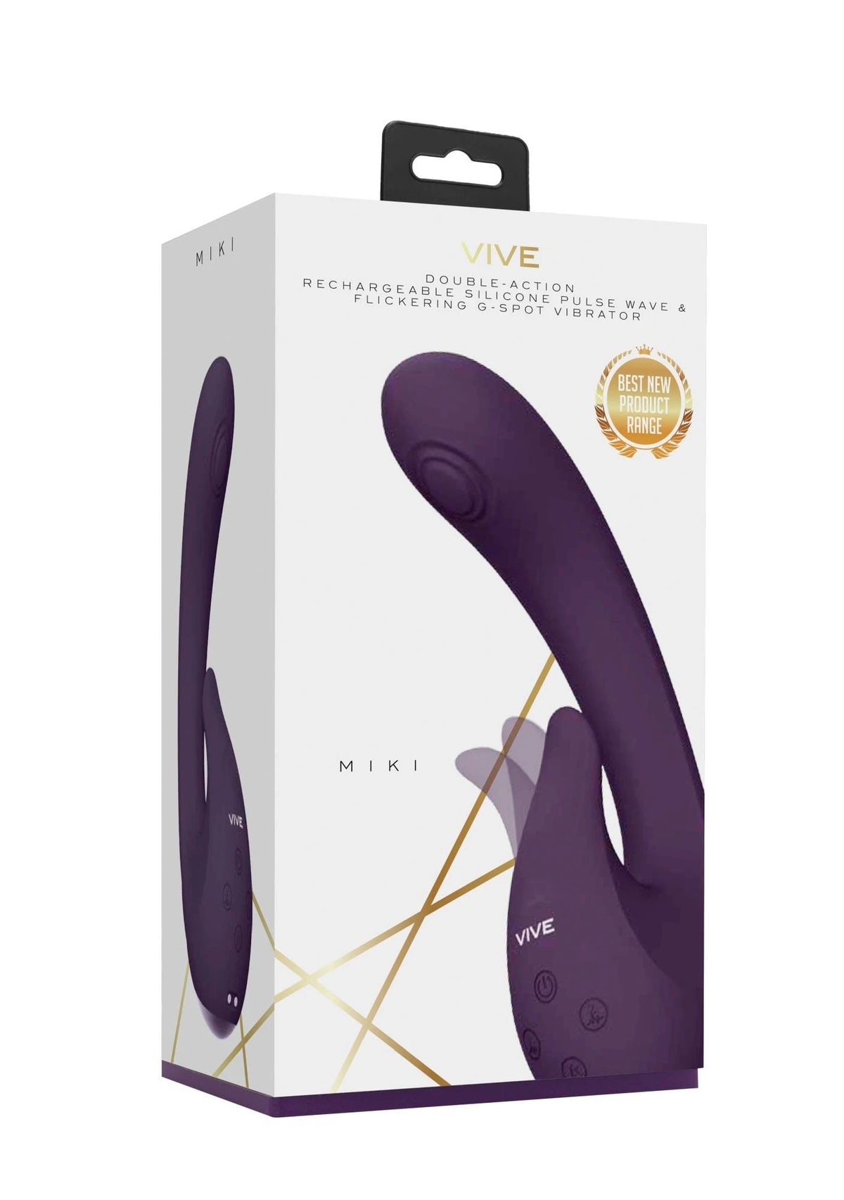 Vibrador punto G Miki Pulse Wave Flickering 10 funciones – morado | Vive