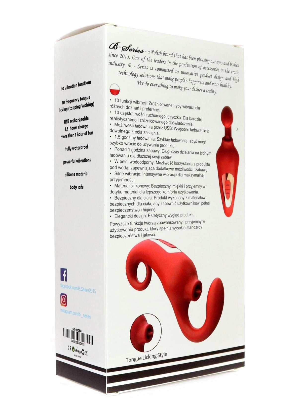 Stimolatore clitorideo Merfi licking 10 funzioni – ricaricabile | Favorites