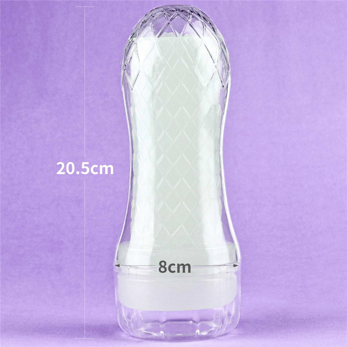 Maszturbátor Lumino Play Pocketed 20.5 cm – vibrációs, zsebméretű, átlátszó | Lovetoy