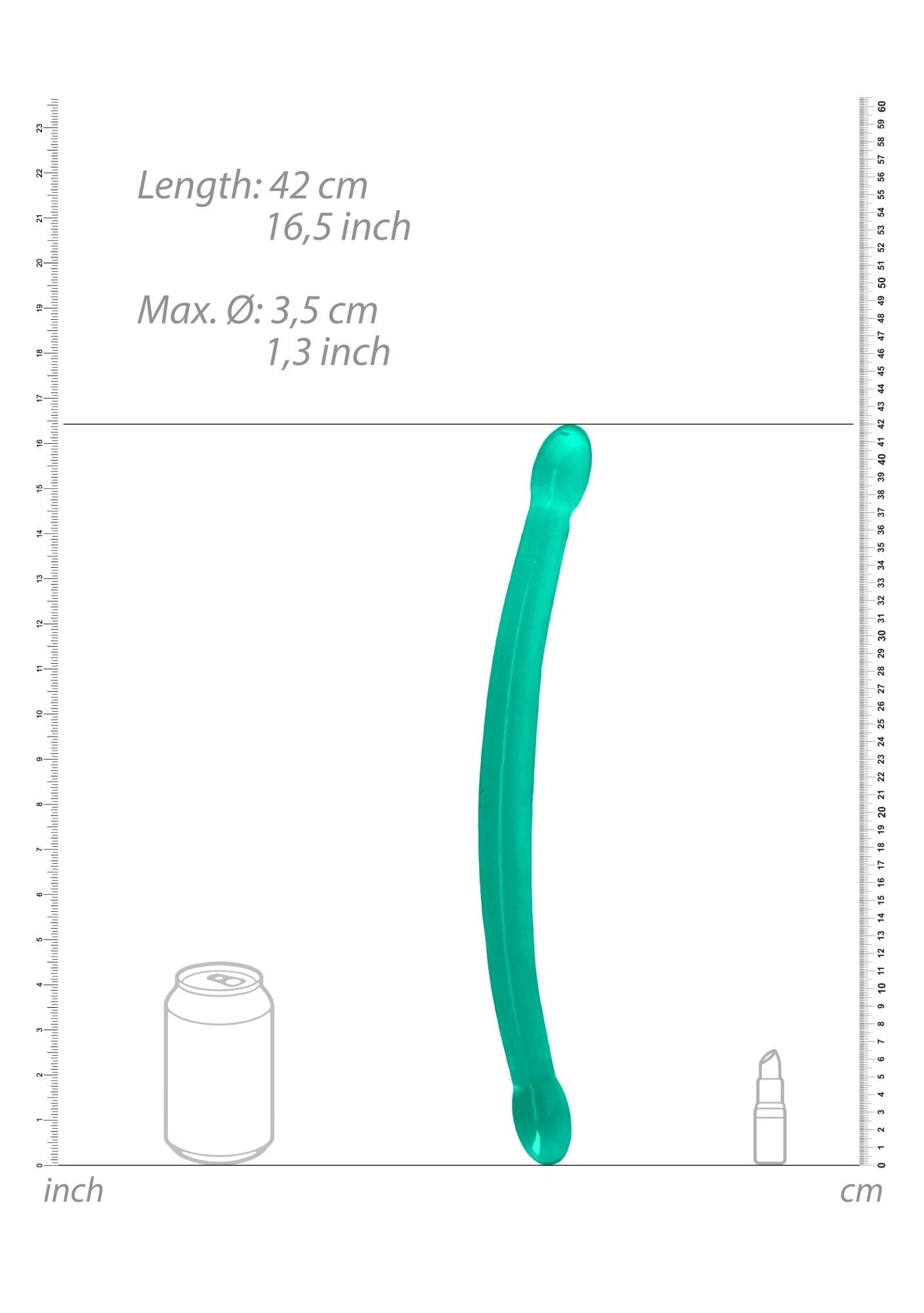 Non-Realistic Double Dong - 17 / 42 cm