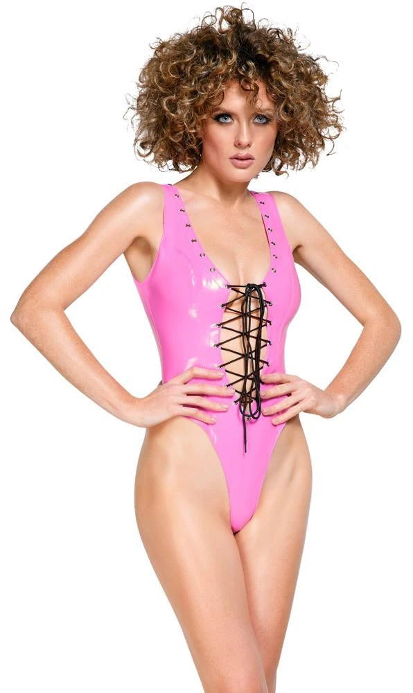 Body – wetlook, mini, rosa | Black Level