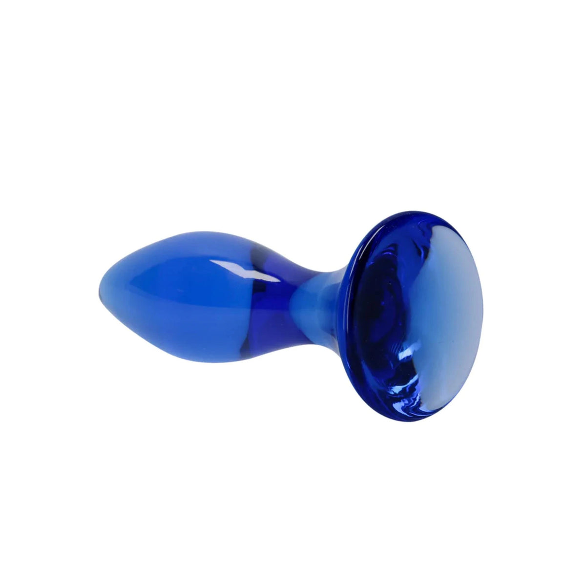 Plug anale Follower 11.5 cm – in vetro, blu | Chrystalino