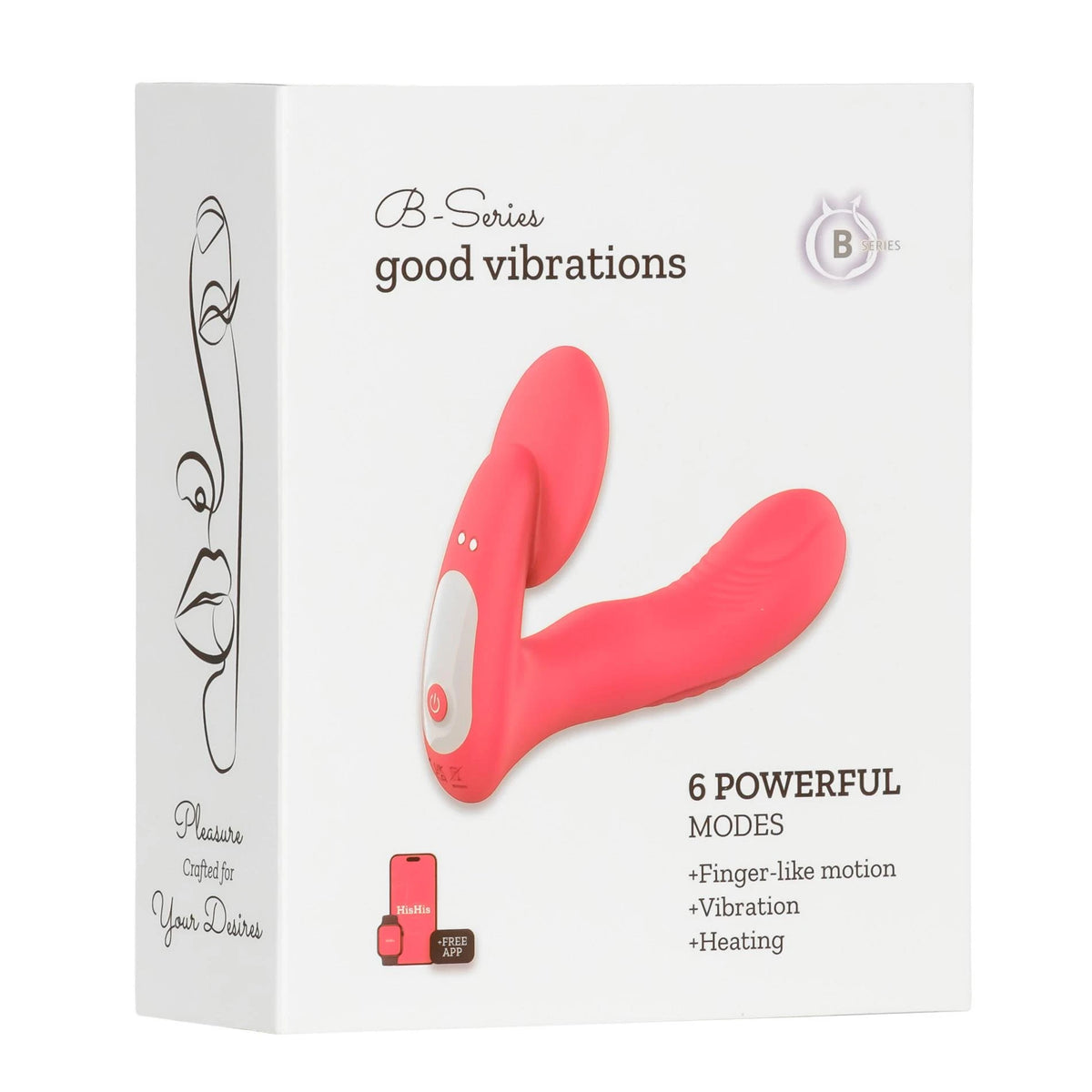 Stimulateur clitoridien 6 fonctions – contrôlé par appli, rechargeable, rouge | Favorites