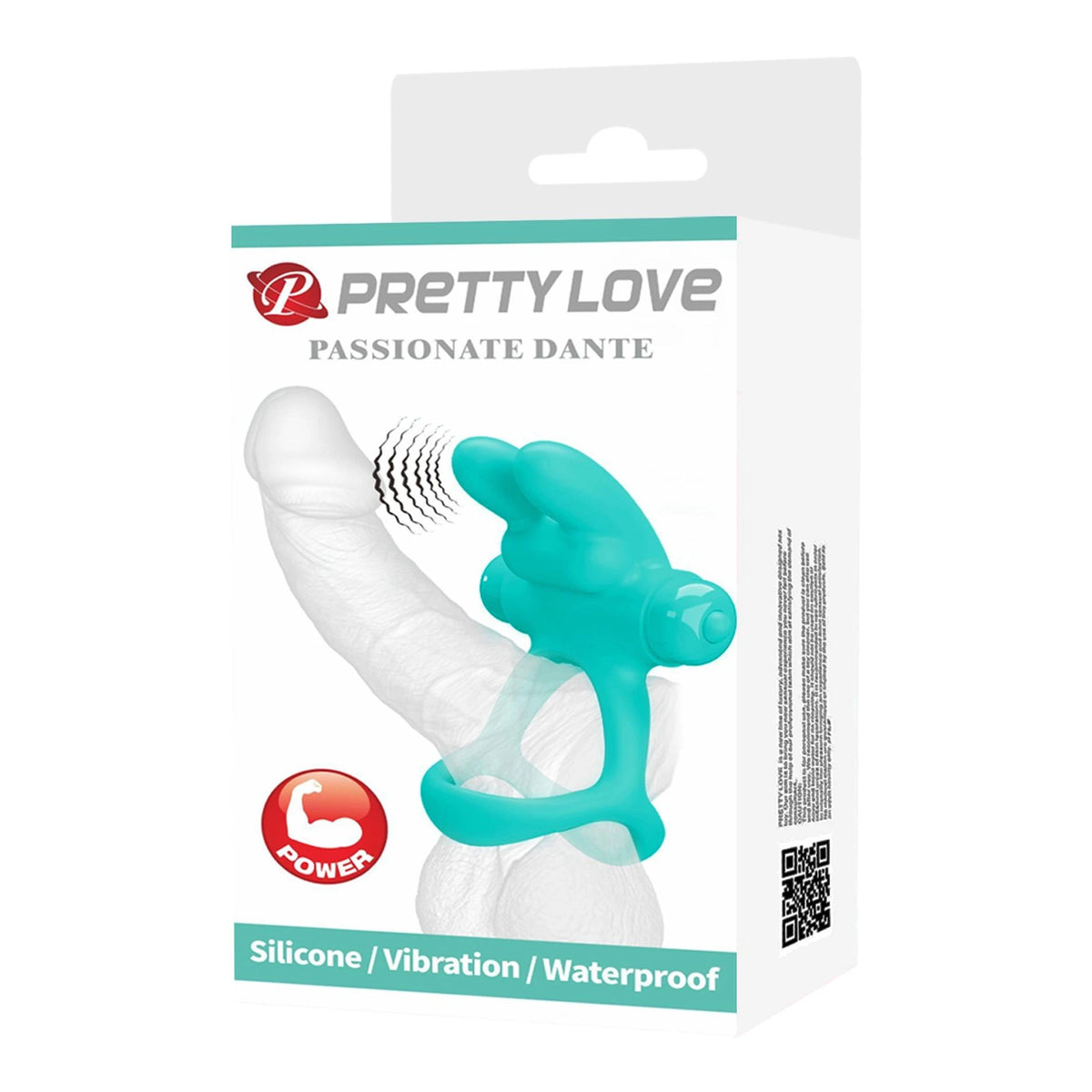 Penisring Dante 10 Funktionen – vibrierend, türkis | Pretty Love